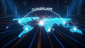 Cloudflare nedir ve cdn içerik dağıtım ağı nasıl çalışır sorusunu anlatan global sunucu ağı görseli