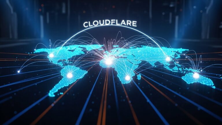 Cloudflare nedir ve cdn içerik dağıtım ağı nasıl çalışır sorusunu anlatan global sunucu ağı görseli