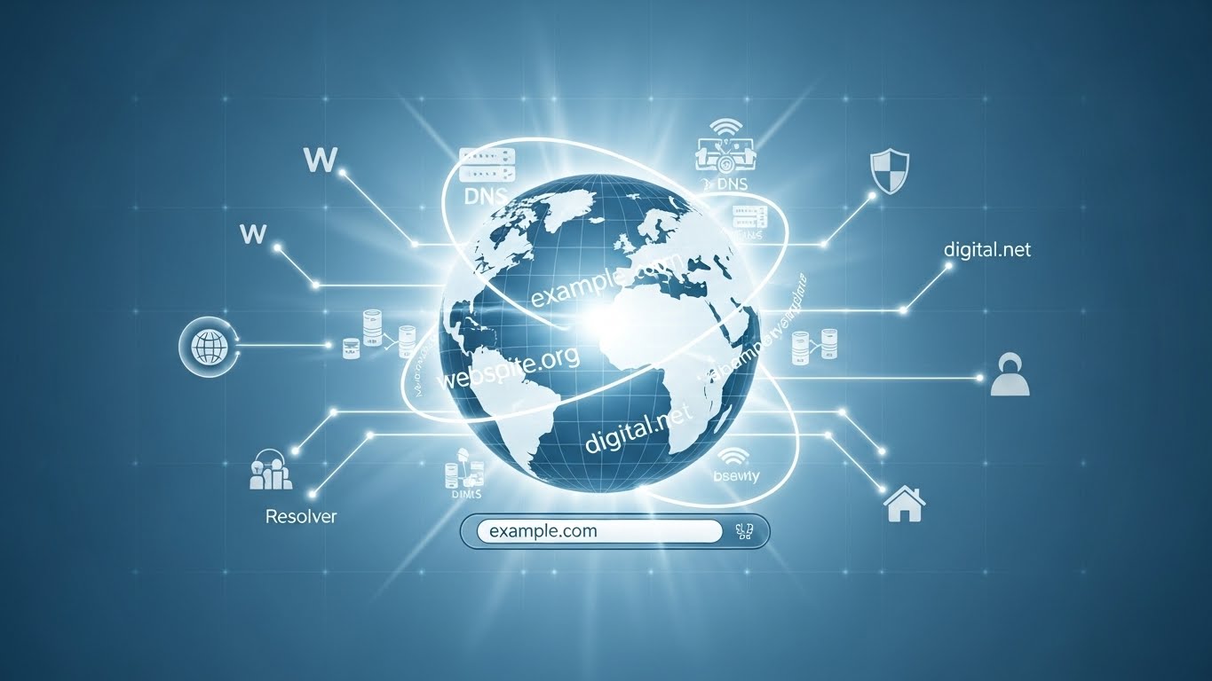 Domainin bir web sitesinin internet üzerindeki adı olduğunu simgeleyen