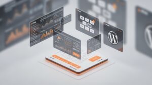 Plesk panel nedir sorusunu anlatan modern web hosting yönetim paneli ve wp toolkit arayüzü görseli