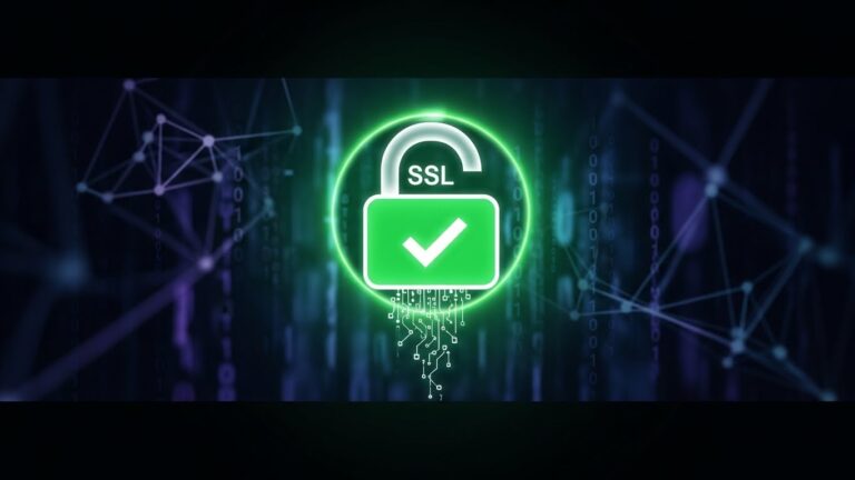 Ssl sertifikası nedir ve https güvenli bağlantı kilidi ne işe yarar sorusunu anlatan 3d görsel