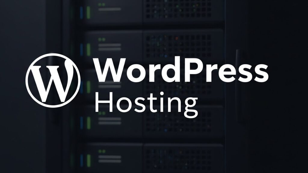 WordPress hosting nedir sorusunu anlatan yüksek performanslı ve optimize edilmiş sunucu motoru görseli