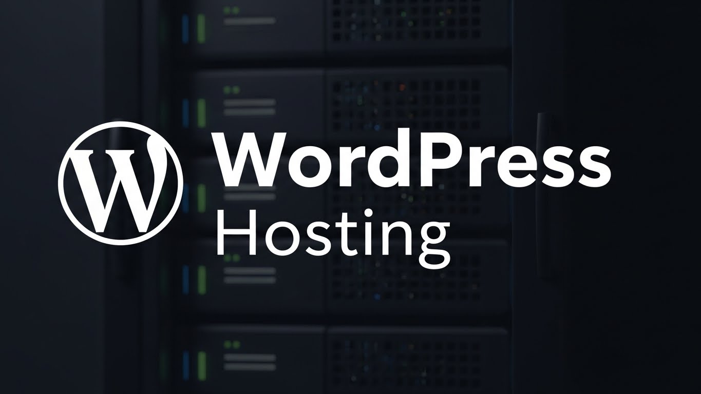 WordPress hosting nedir sorusunu anlatan yüksek performanslı ve optimize edilmiş sunucu motoru görseli